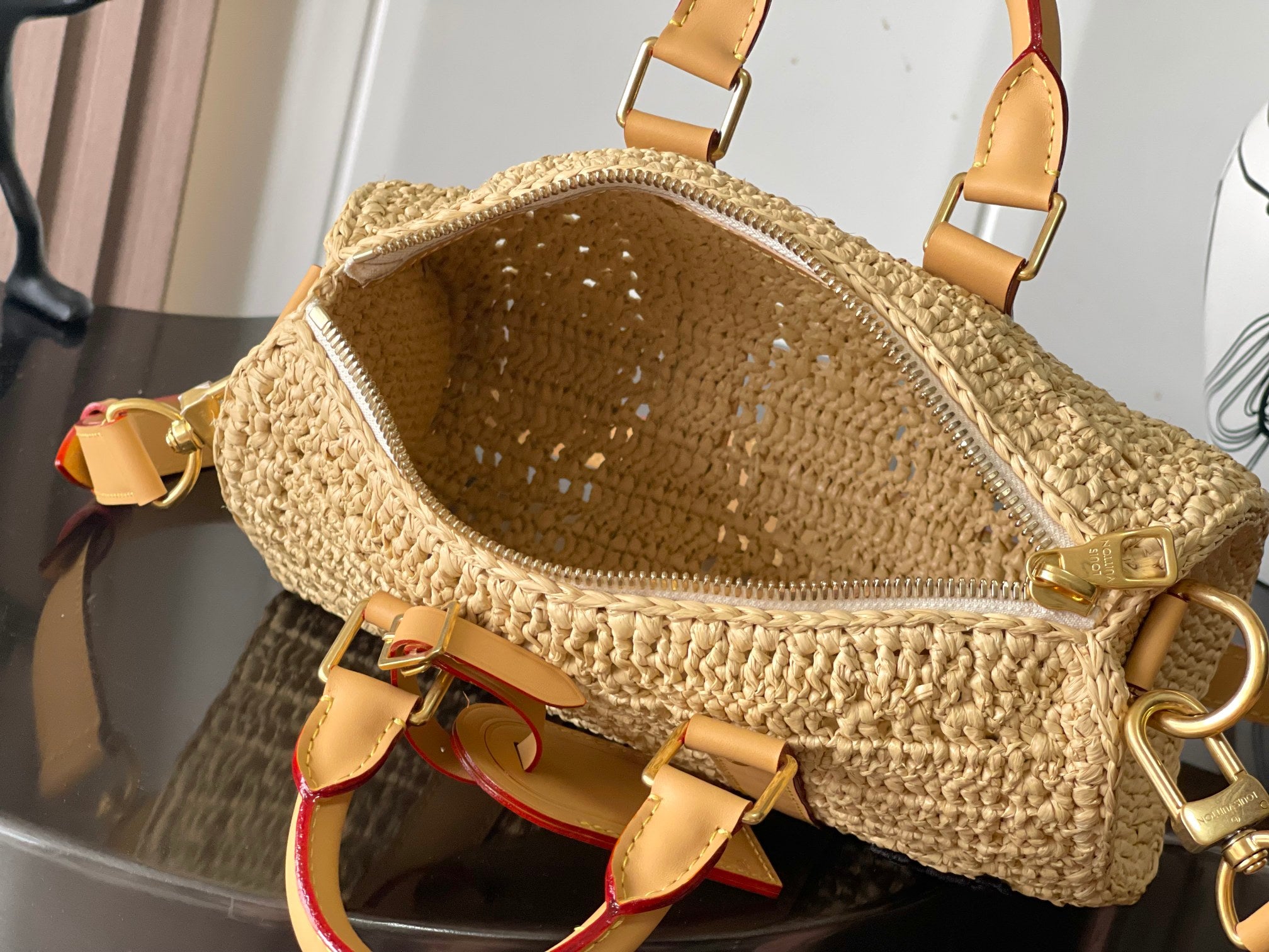 Keepall Bandoulière 25 Raffia Bag