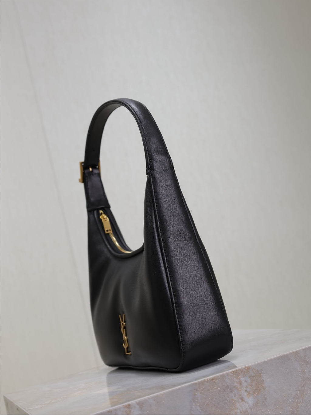 Black Leather Shoulder Bag