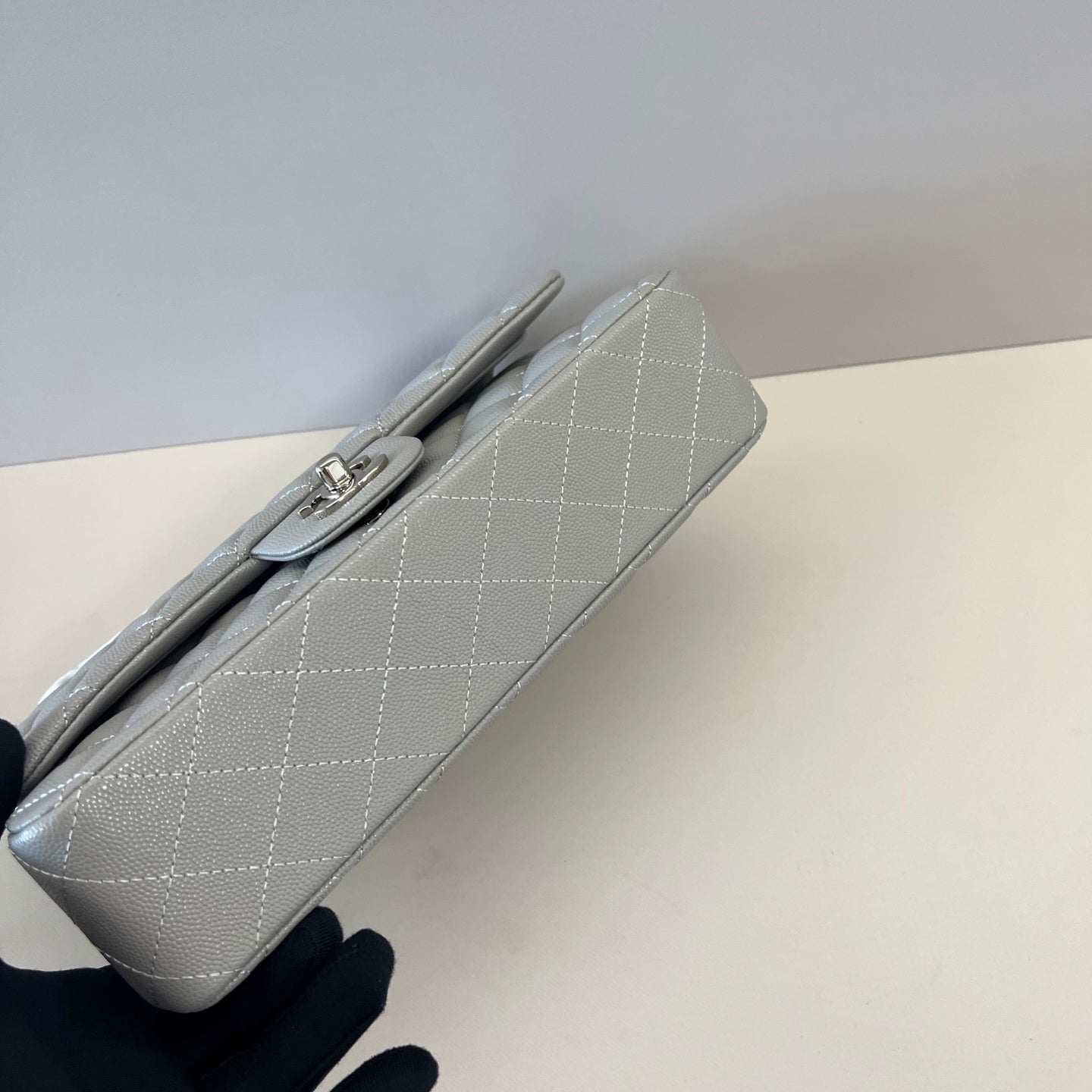 Caviar Leather Classic Double Flap Bag