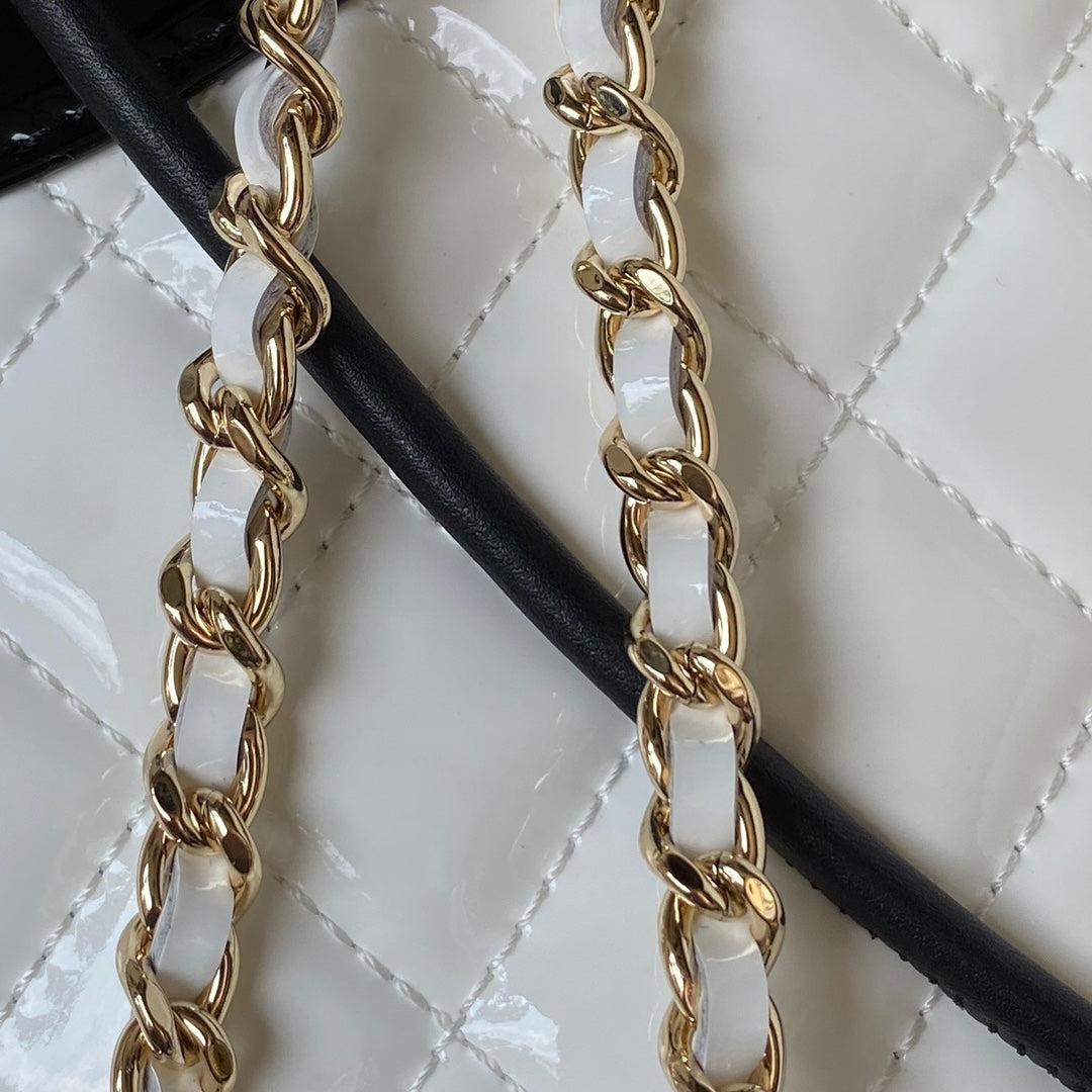 Glossy Quilted Handbag