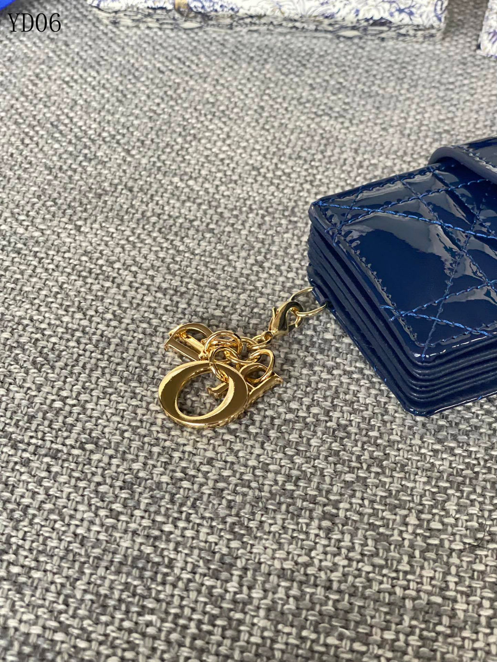 Quilted Leather Compact Wallet