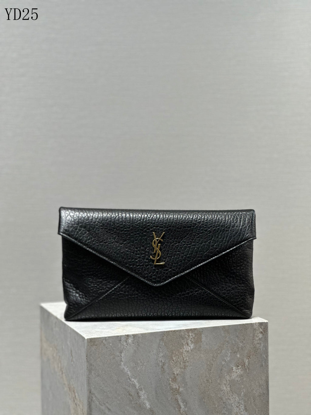Grainy Leather Clutch Bag