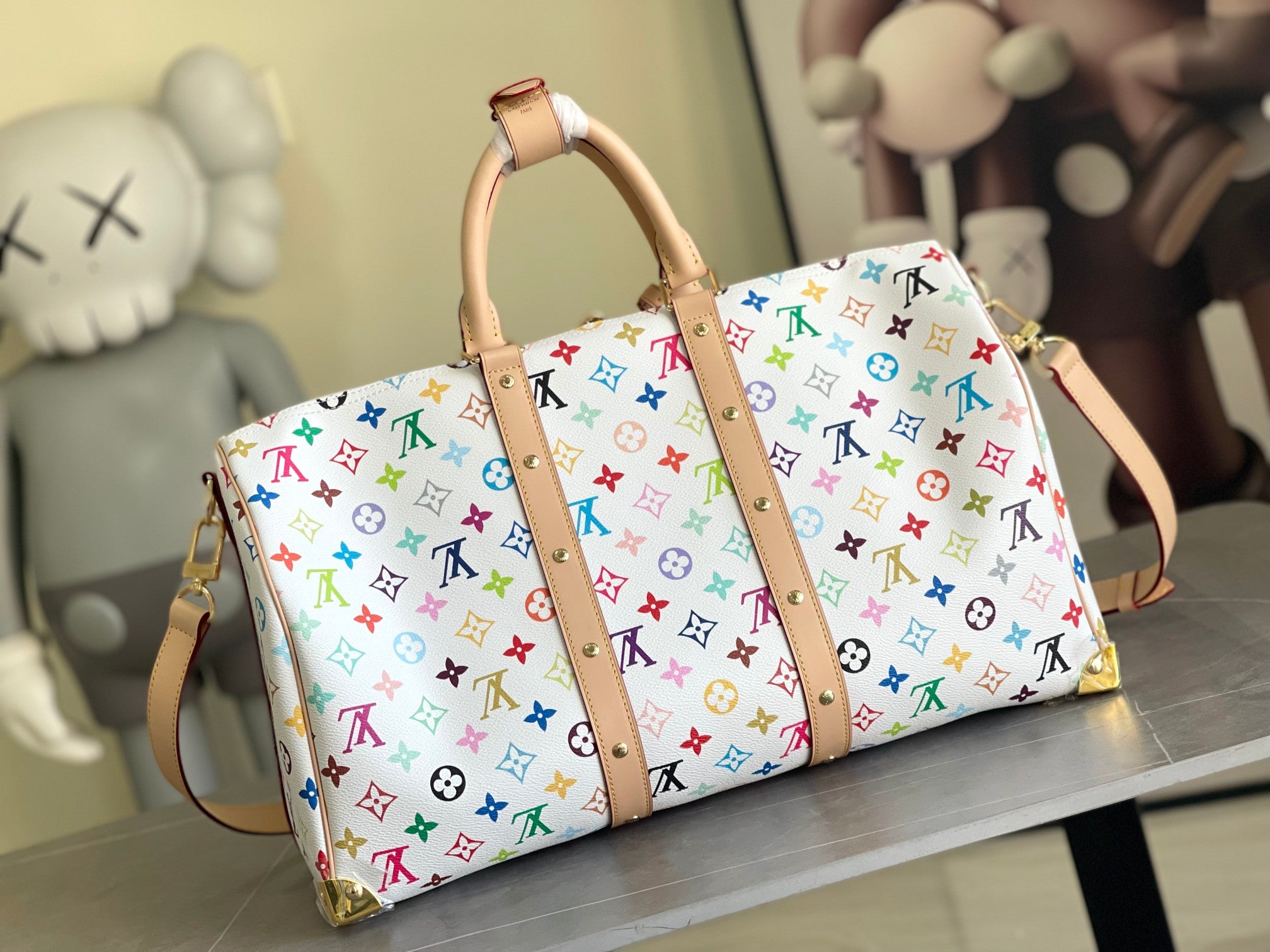 Keepall Bandoulière 50 Multicolore Monogram