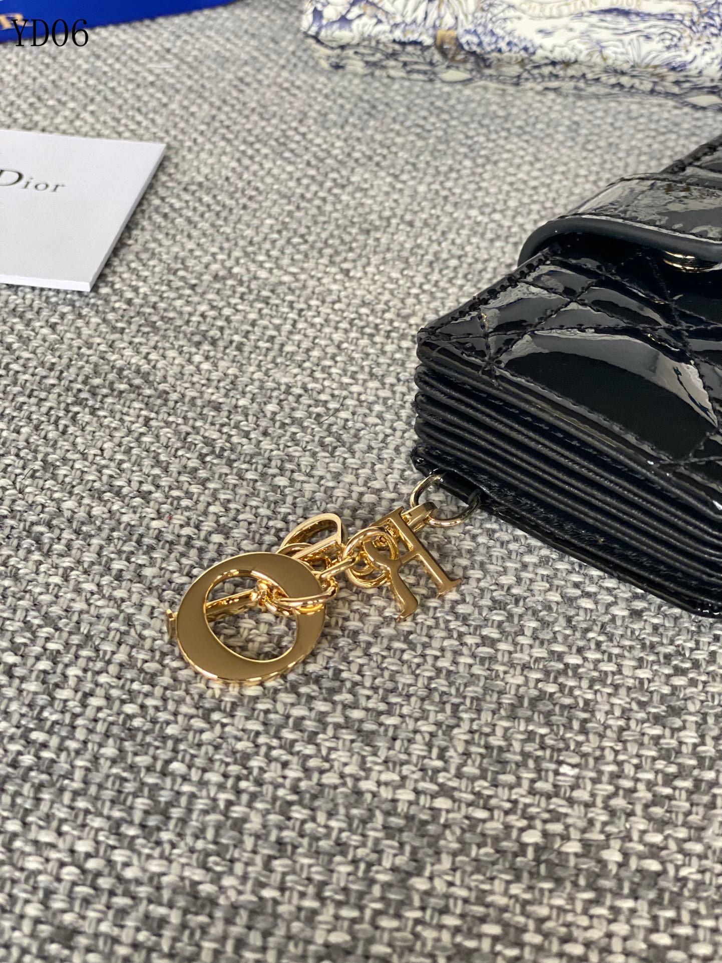 Quilted Leather Compact Wallet