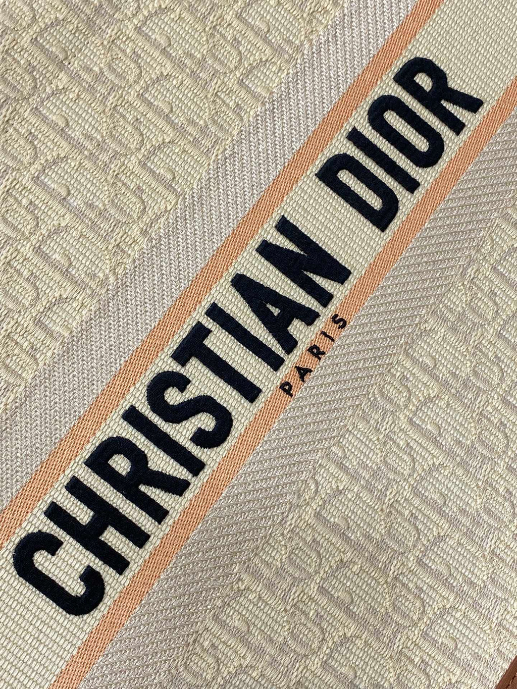 Canvas Tote Bag with Leather Trim