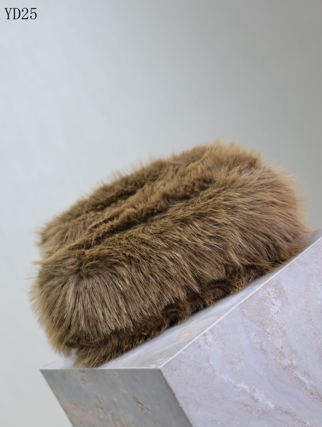 Niki Small in Shearling Bag