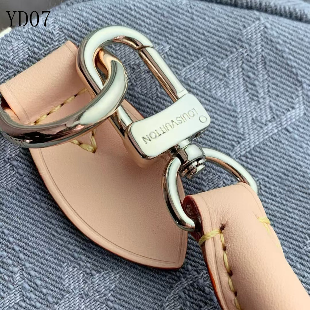 Monogram Denim Speedy Soft 30 Bag