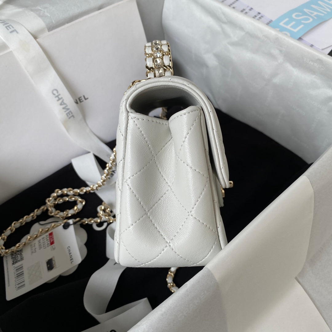 Diamond Handle Flap Bag
