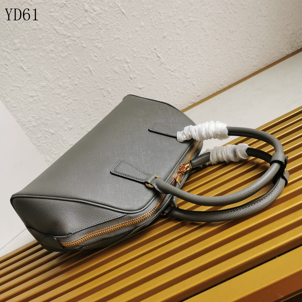 Saffiano Leather Top Handle Bag 32cm