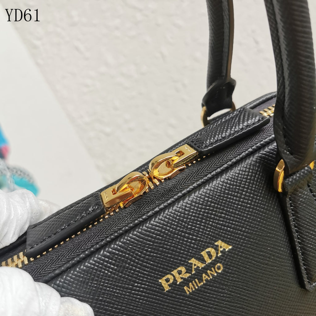 Saffiano Leather Top Handle Bag 32cm