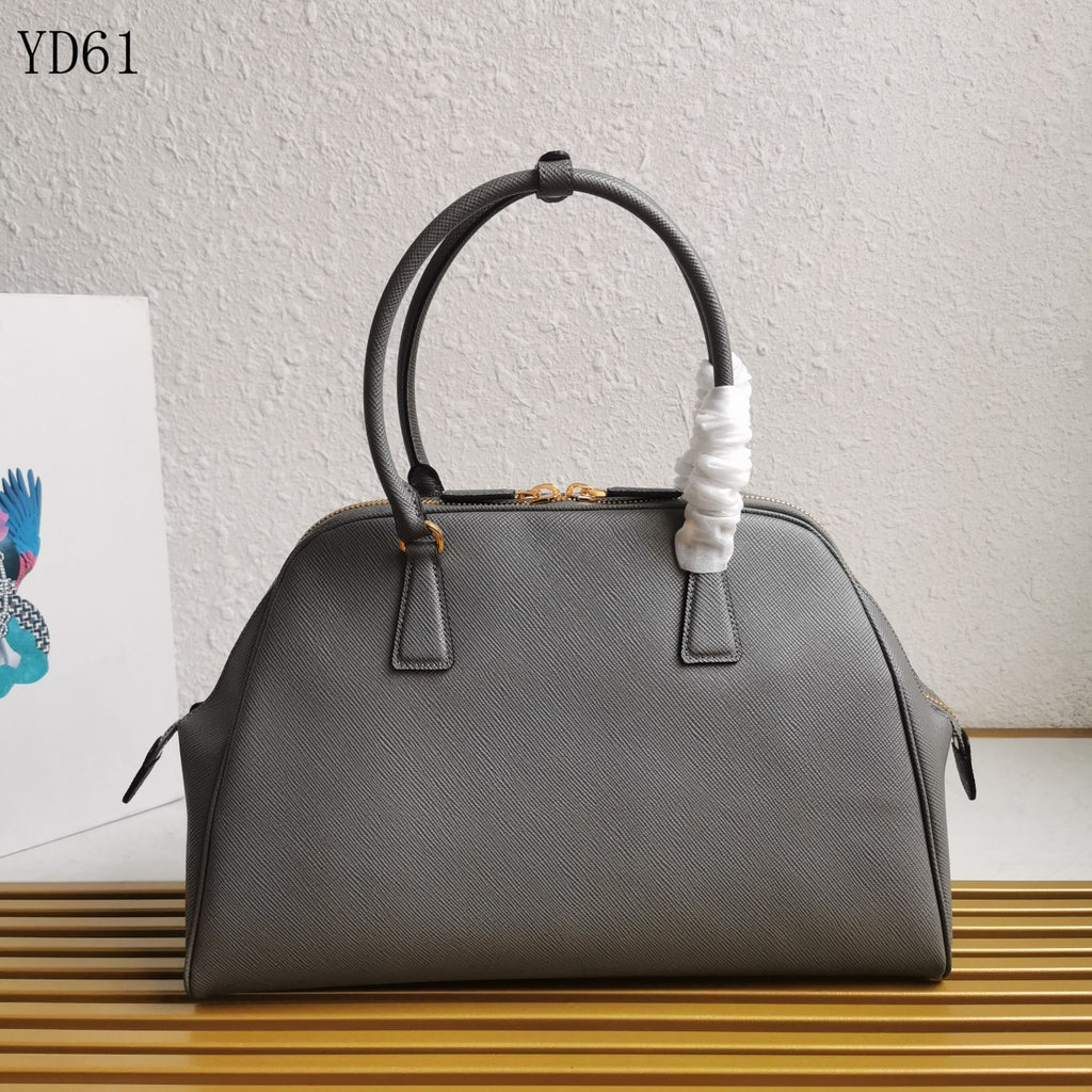 Saffiano Leather Top Handle Bag
