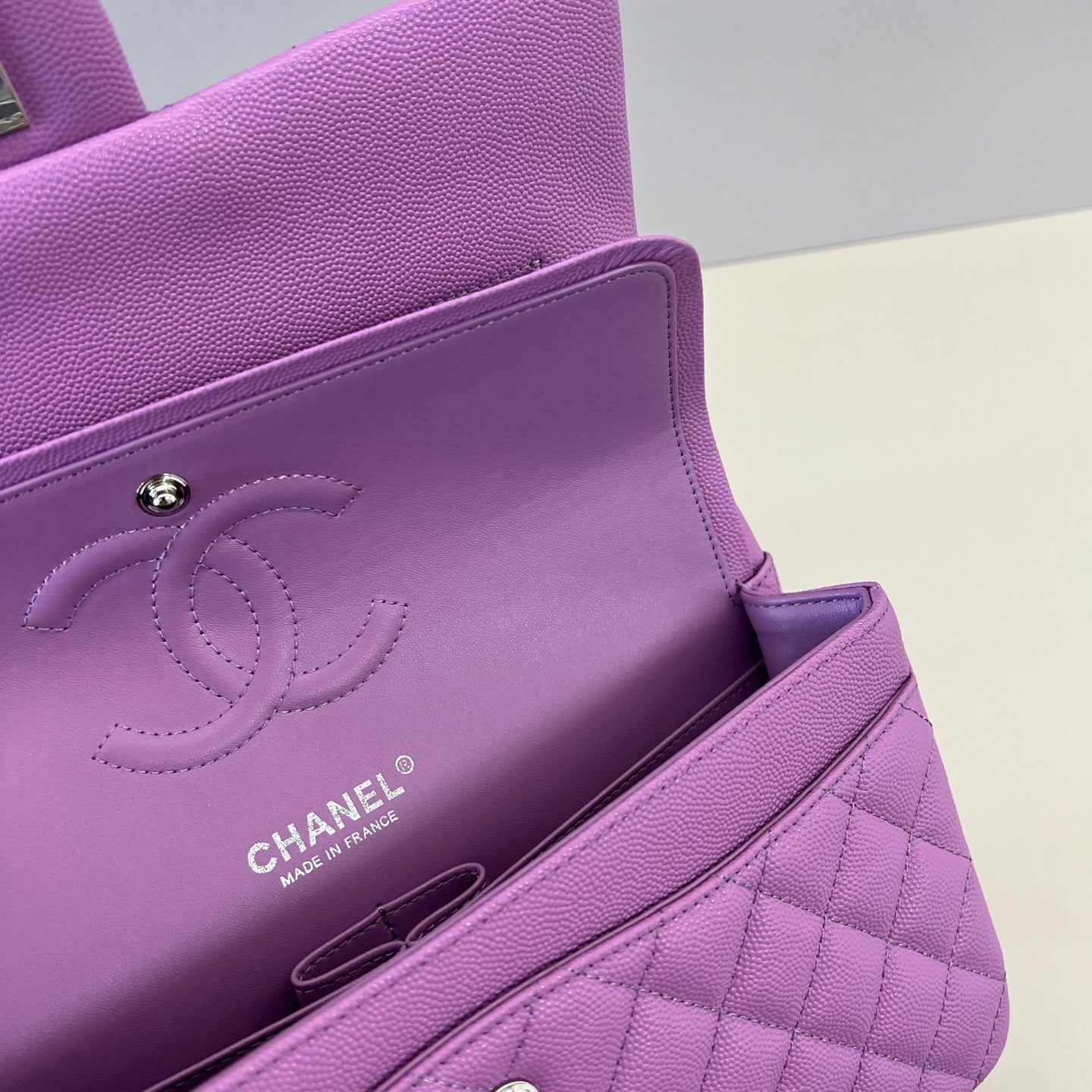 Caviar Leather Classic Double Flap Bag