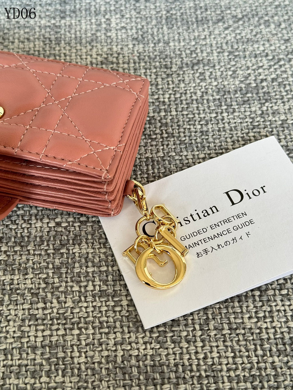 Quilted Leather Compact Wallet