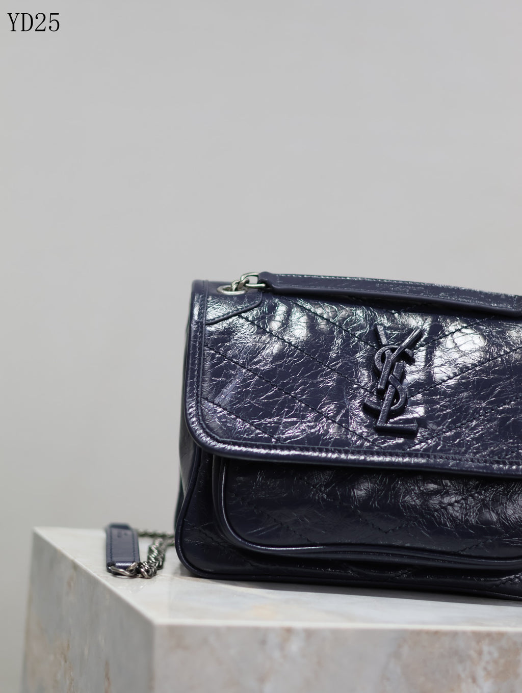 Niki Medium Patent Leather Shoulder Bag