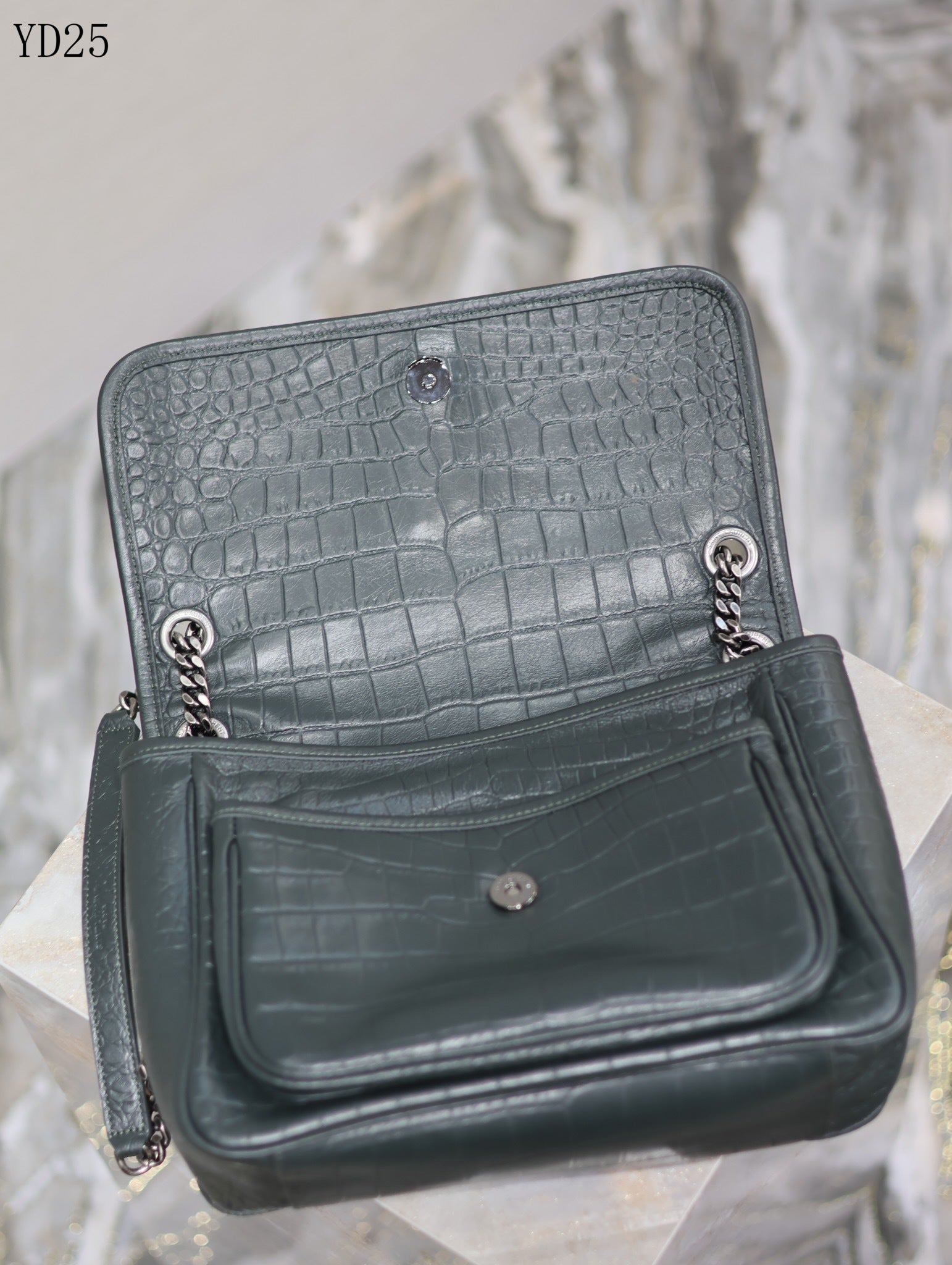 Niki Crocodile Leather Bag