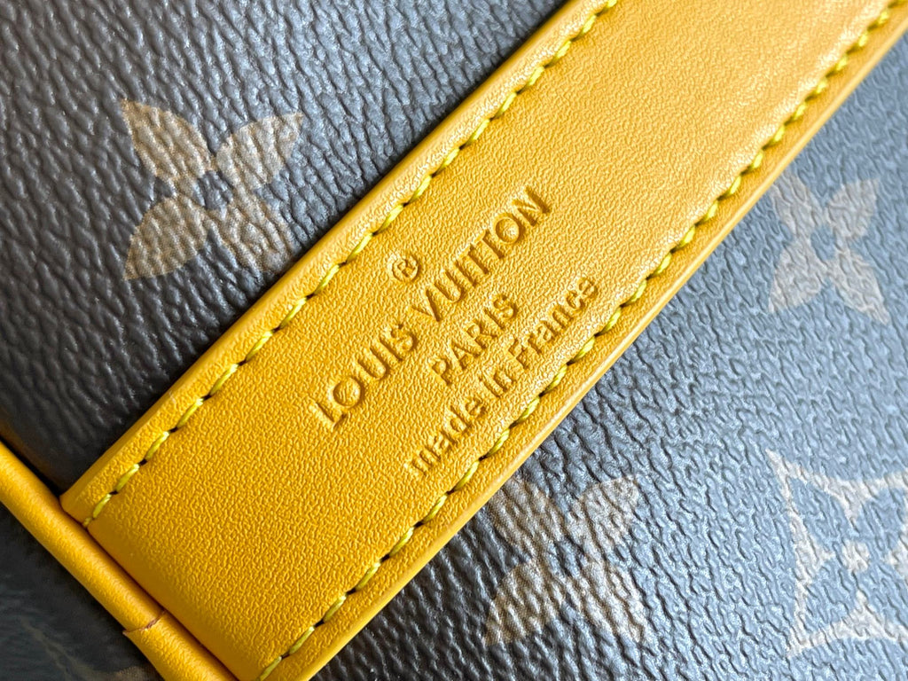 Keepall Bandoulière 50 – Monogram Canvas with Yellow Leather Trim