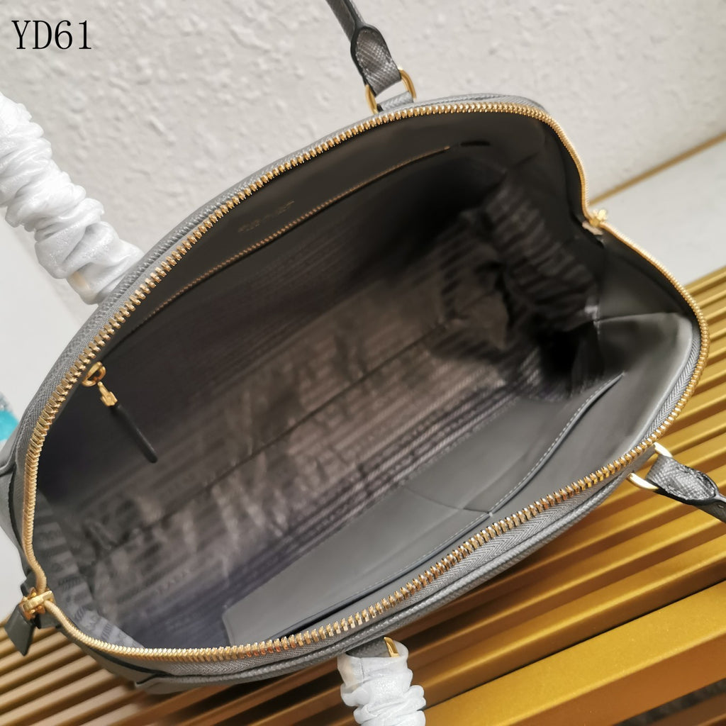 Saffiano Leather Top Handle Bag