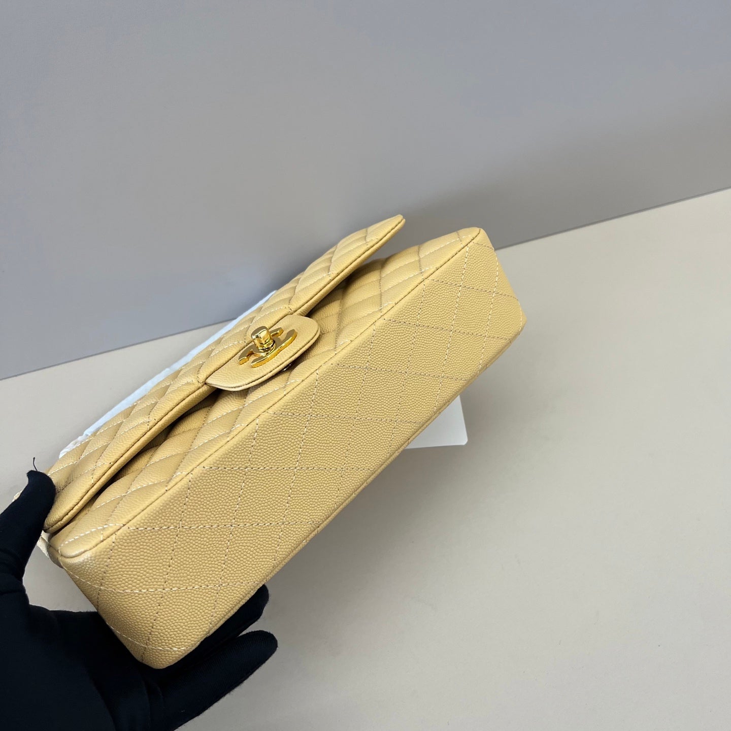 Caviar Leather Classic Double Flap Bag