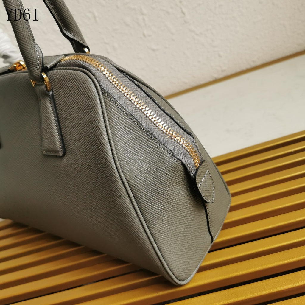 Saffiano Leather Top Handle Bag 32cm