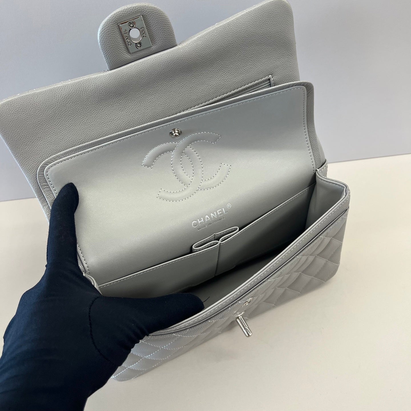 Caviar Leather Classic Double Flap Bag