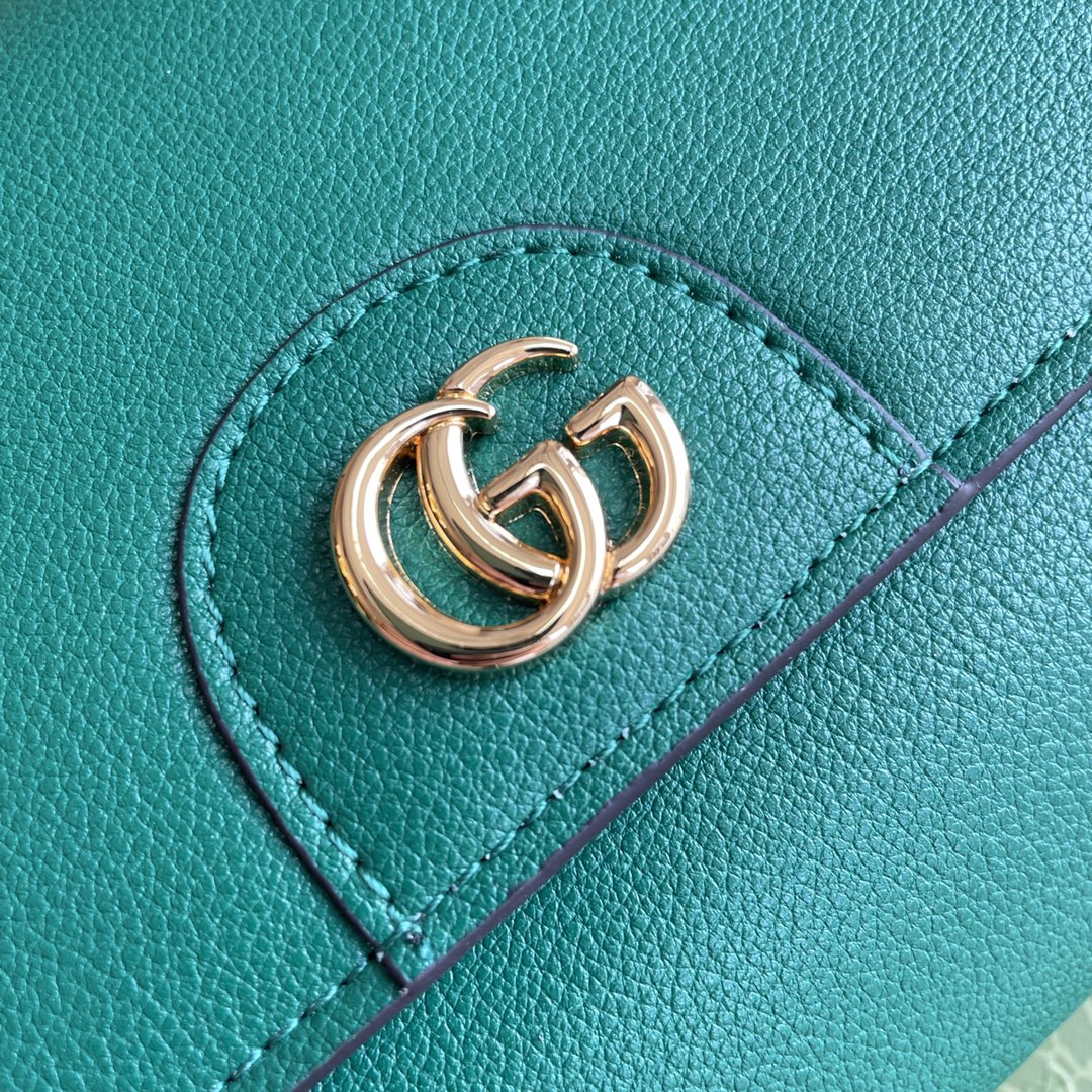 Bamboo Handle Leather Wallet with Chain