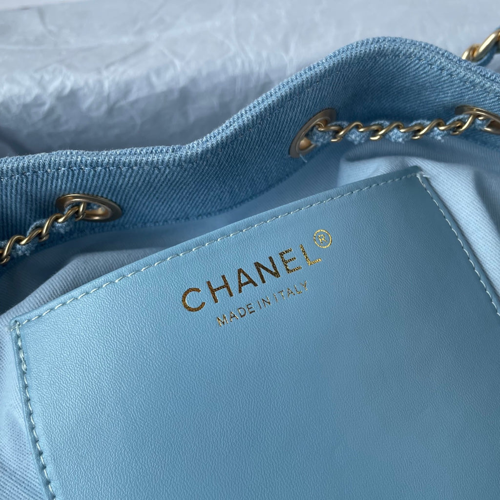 25 Medium Quilted Large Denim Bag