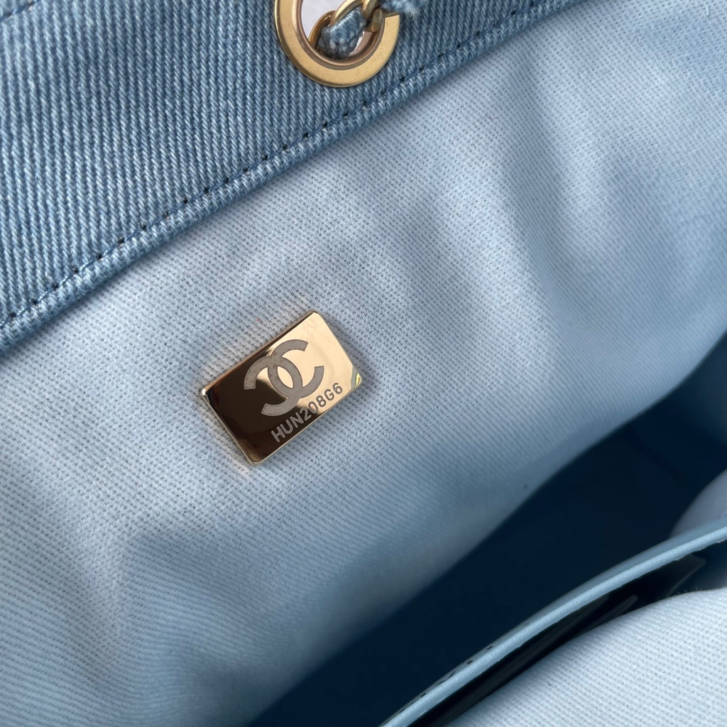 25 Medium Quilted Large Denim Bag