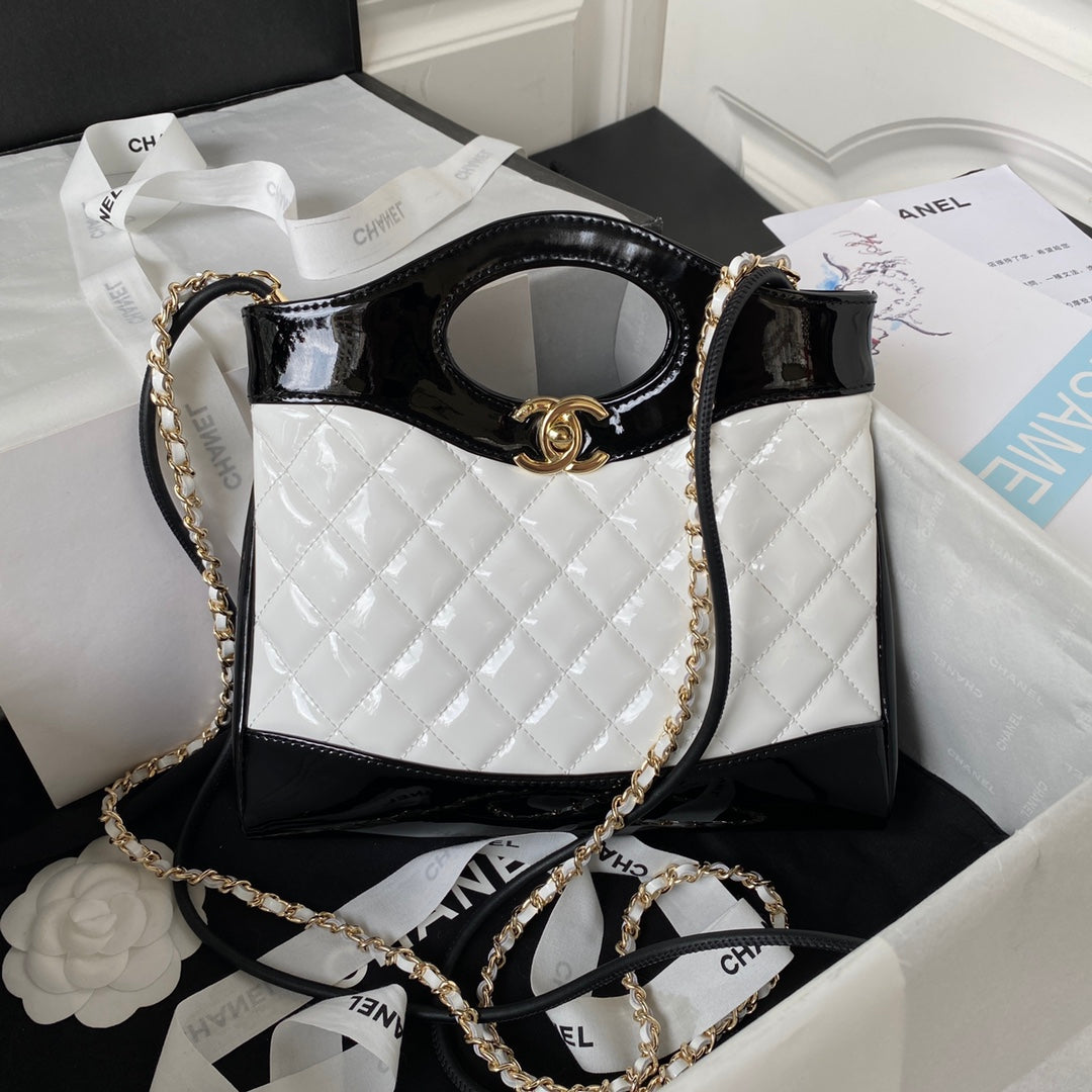 Glossy Quilted Handbag