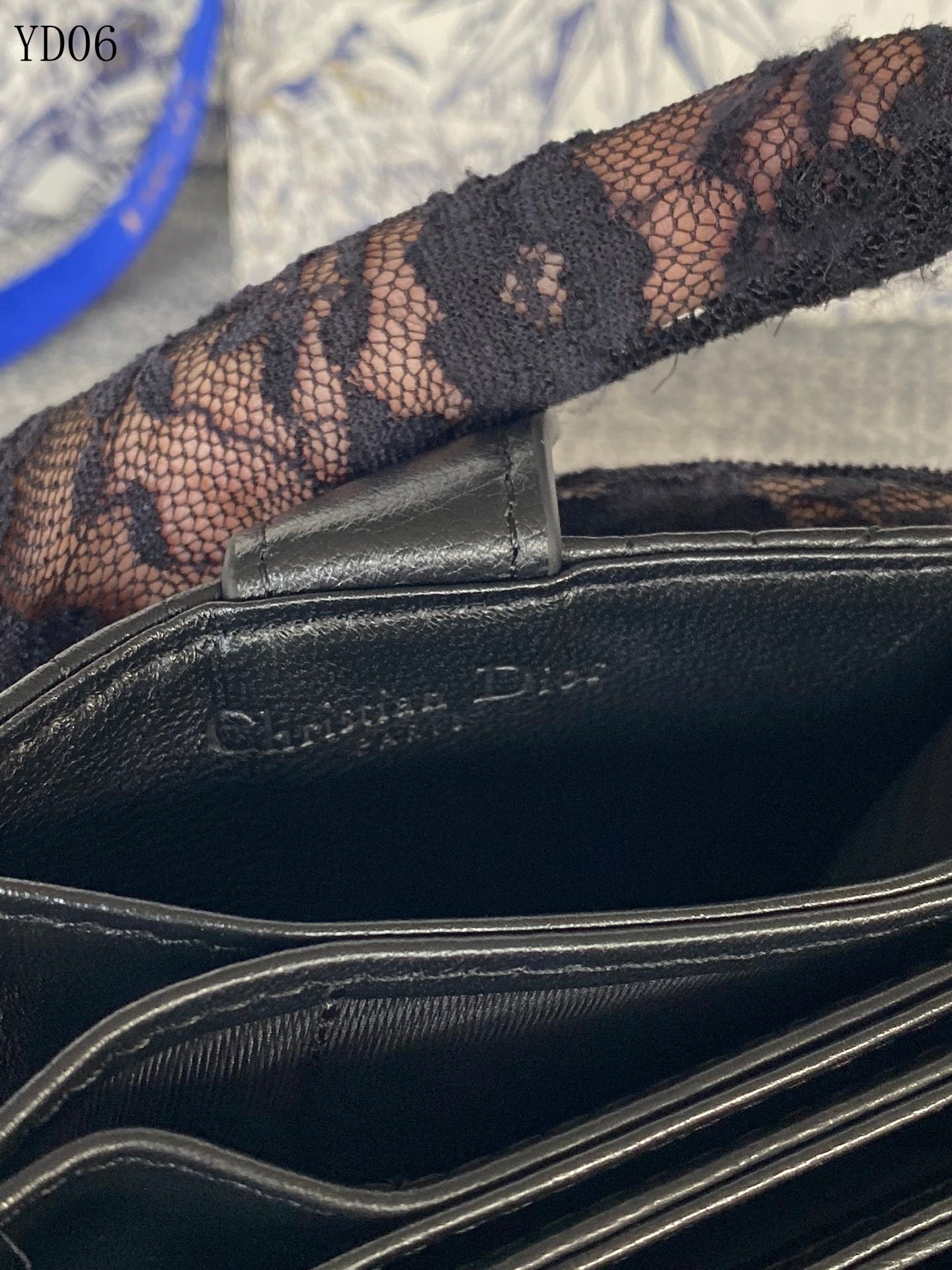 Quilted Leather Compact Wallet