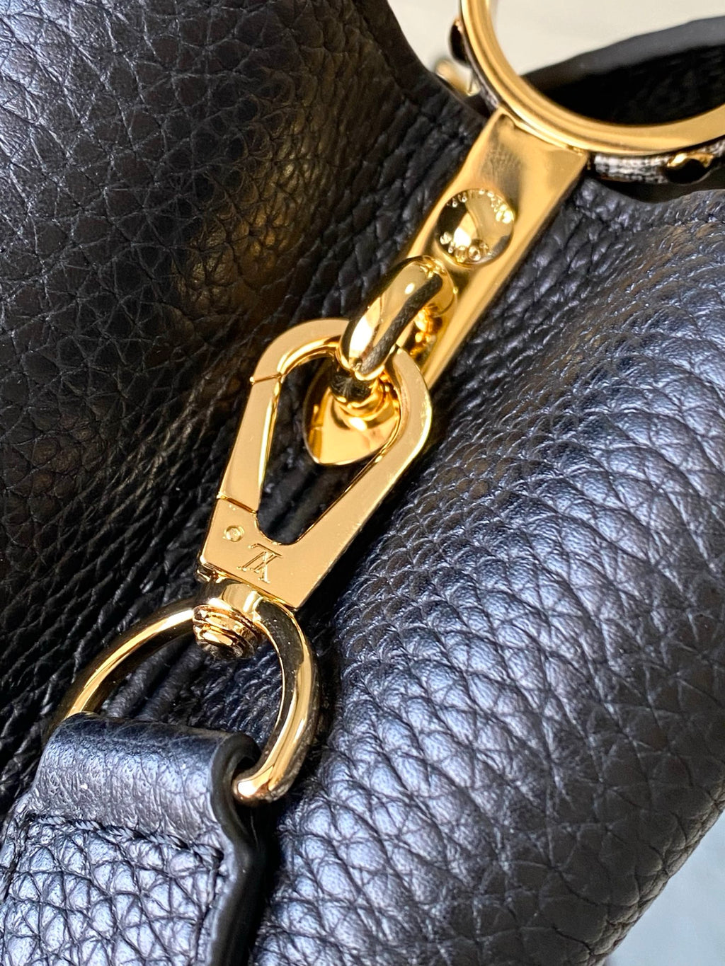 Capucines Mini Python Handle Bag