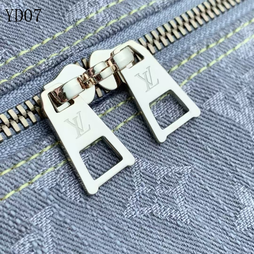 Monogram Denim Speedy Soft 30 Bag