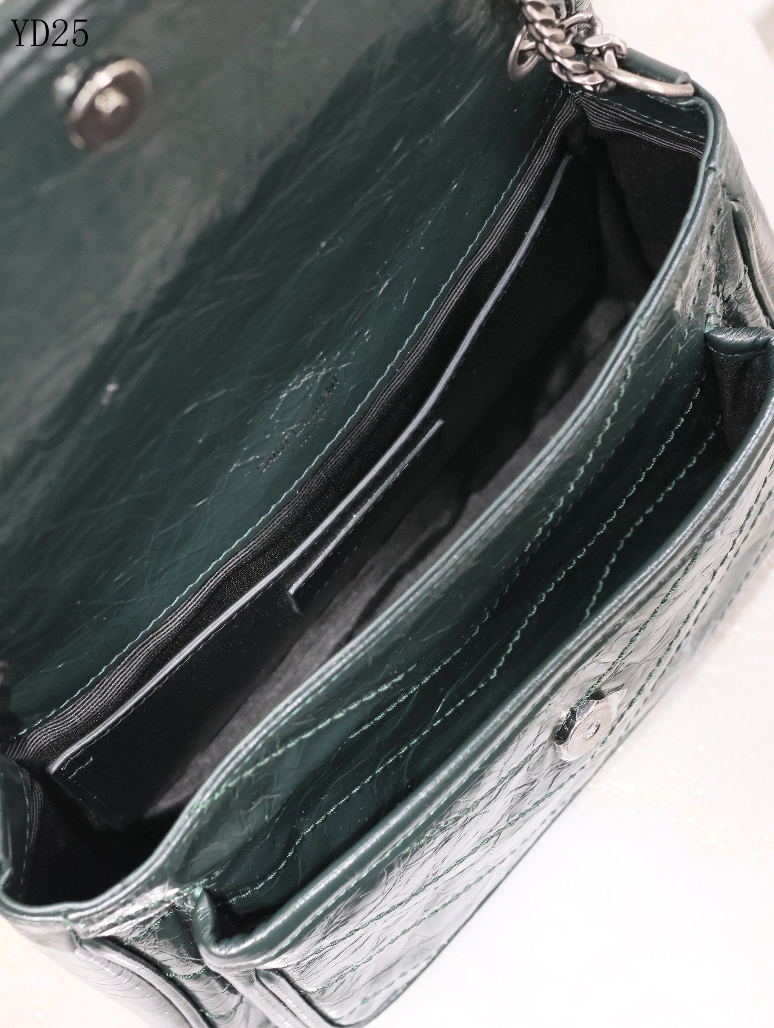 Niki Medium Patent Leather Shoulder Bag