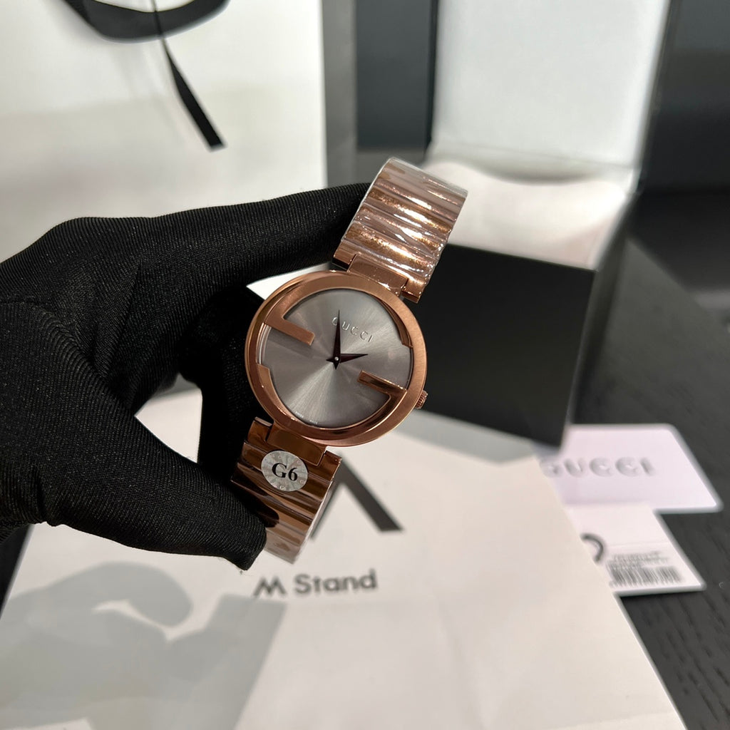 G-Timeless Signature Stainless Steel Women's Watch – Rose Gold