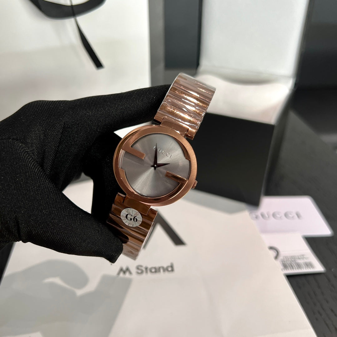 G-Timeless Signature Stainless Steel Women's Watch – Rose Gold