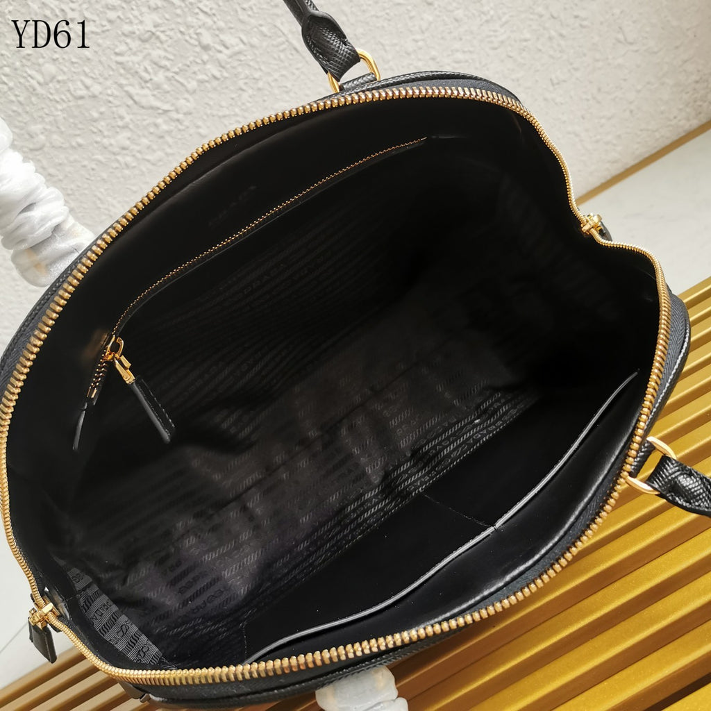 Saffiano Leather Top Handle Bag