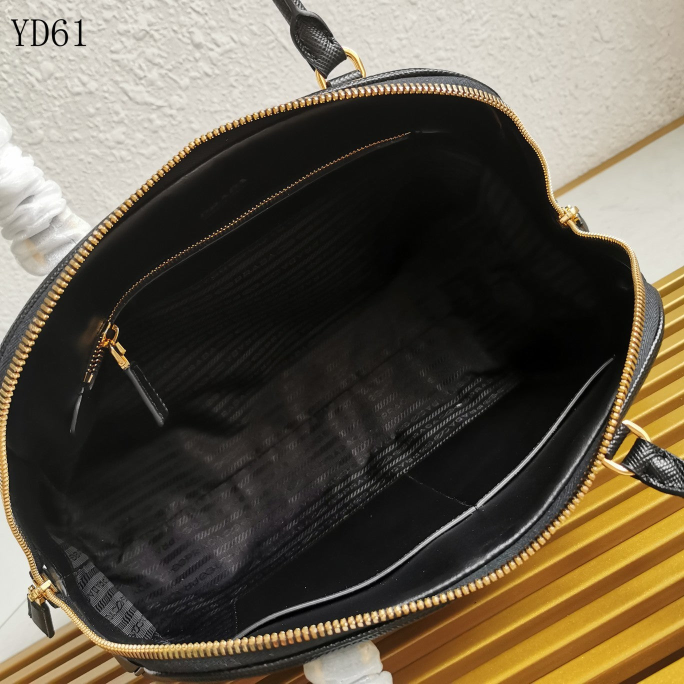 Saffiano Leather Top Handle Bag