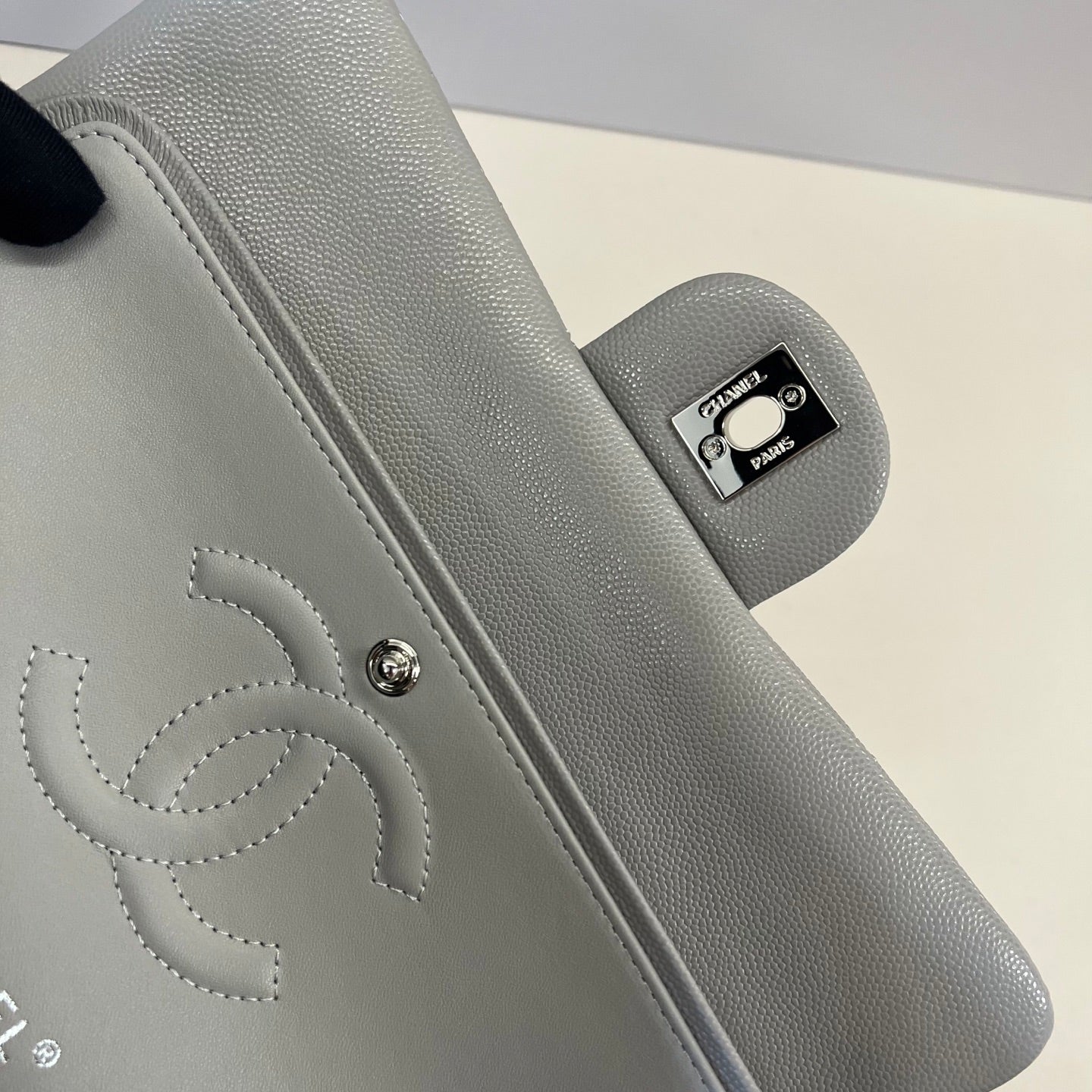 Caviar Leather Classic Double Flap Bag