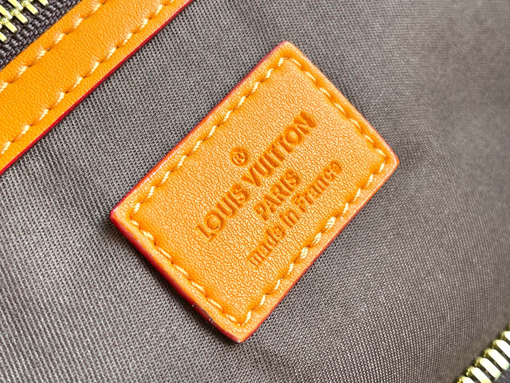 Keepall Bandoulière 50 – Multicolor Damier Canvas with Leather Trim