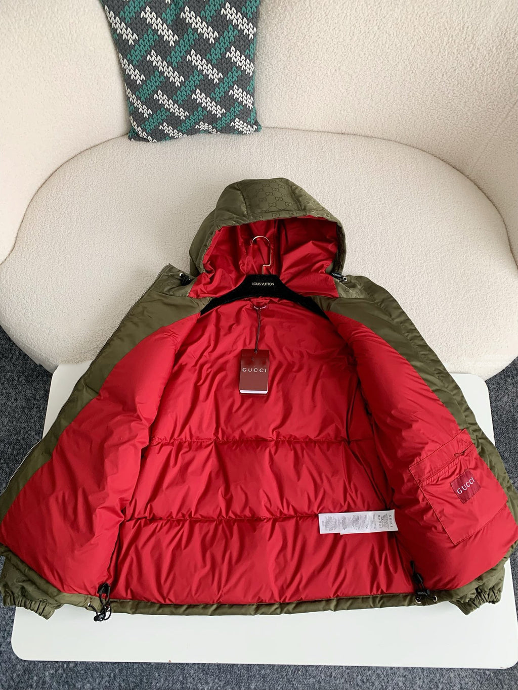 Monogram Sleeve Down Jacket