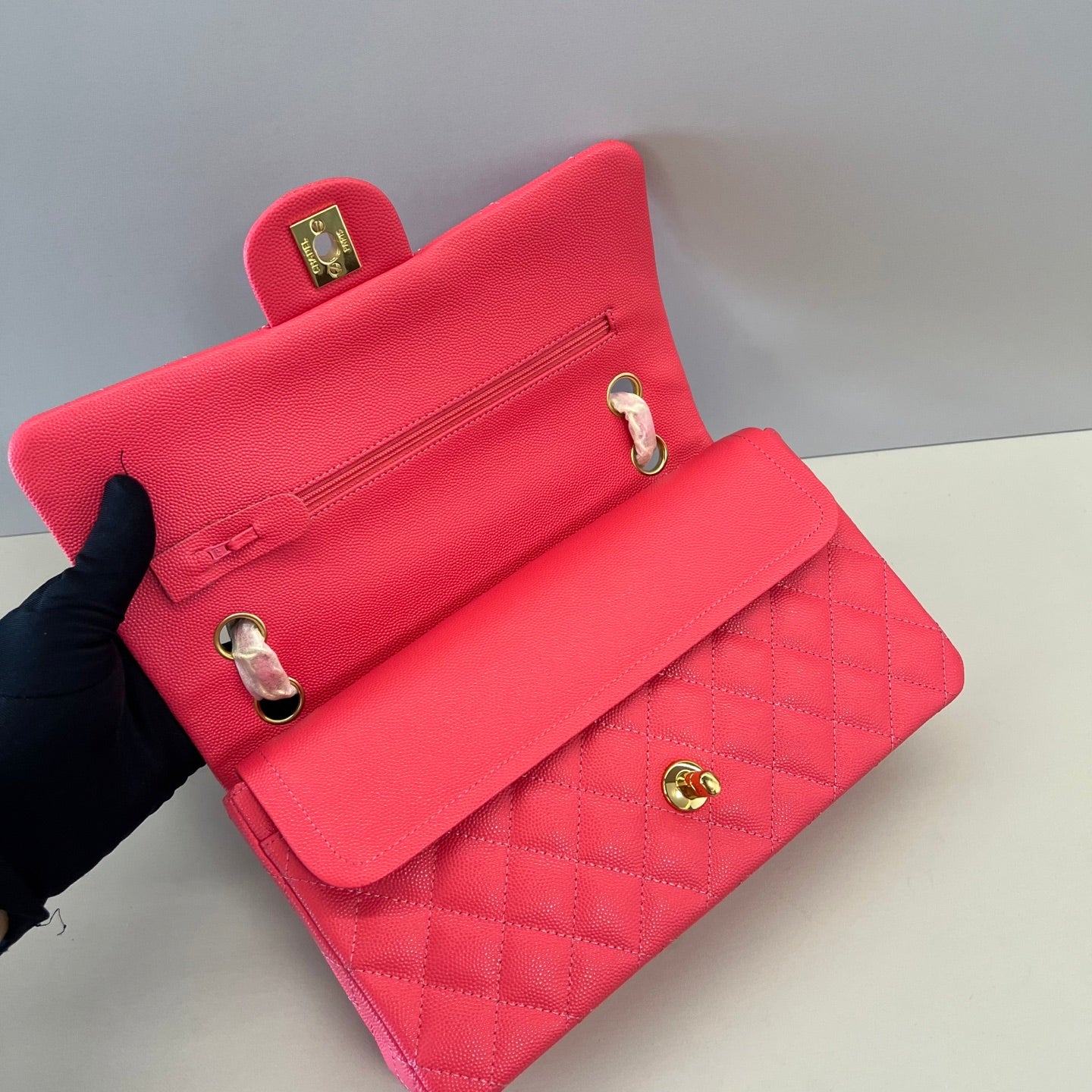 Caviar Leather Classic Double Flap Bag