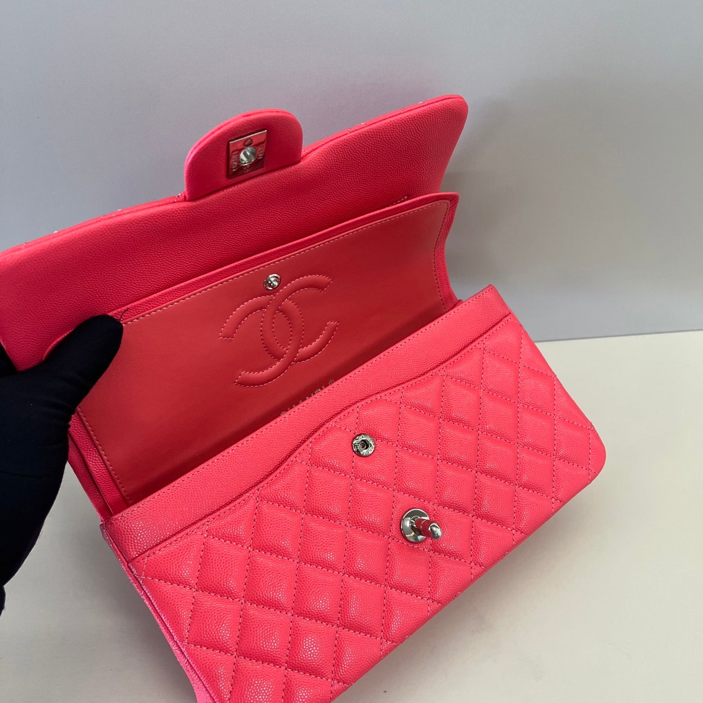 Caviar Leather Classic Double Flap Bag