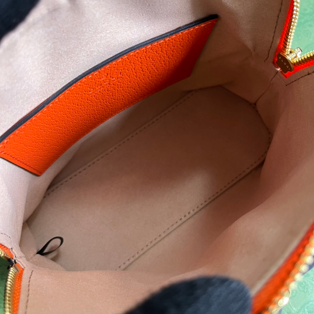 Diana Leather Bamboo Handle Bag