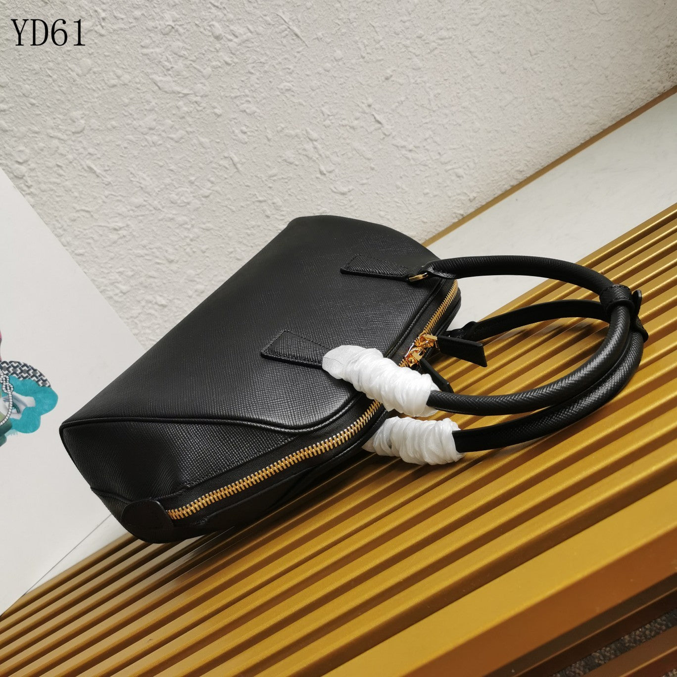 Saffiano Leather Top Handle Bag 32cm