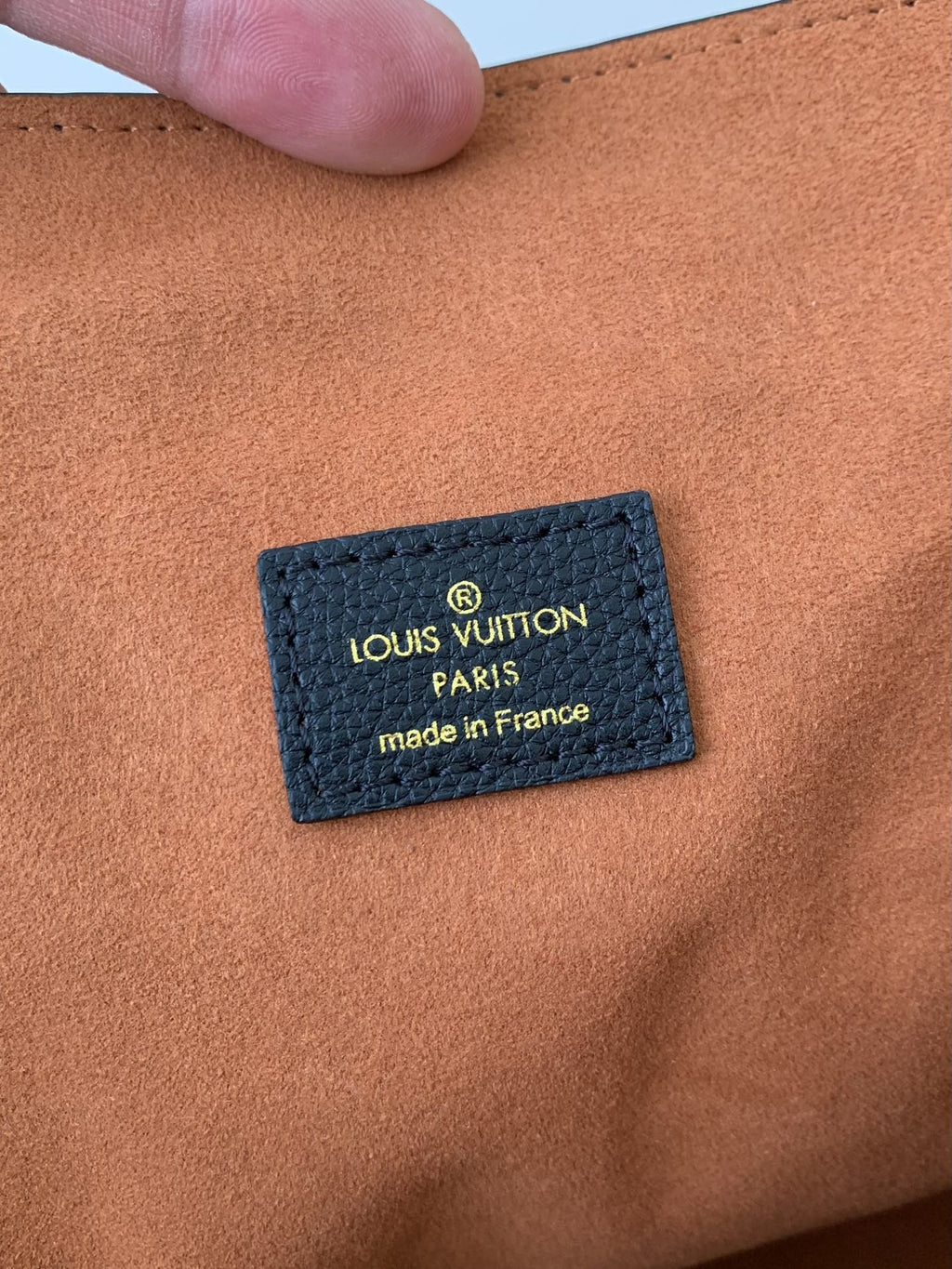 Calfskin Leather Tote Bag with Monogram Pouch