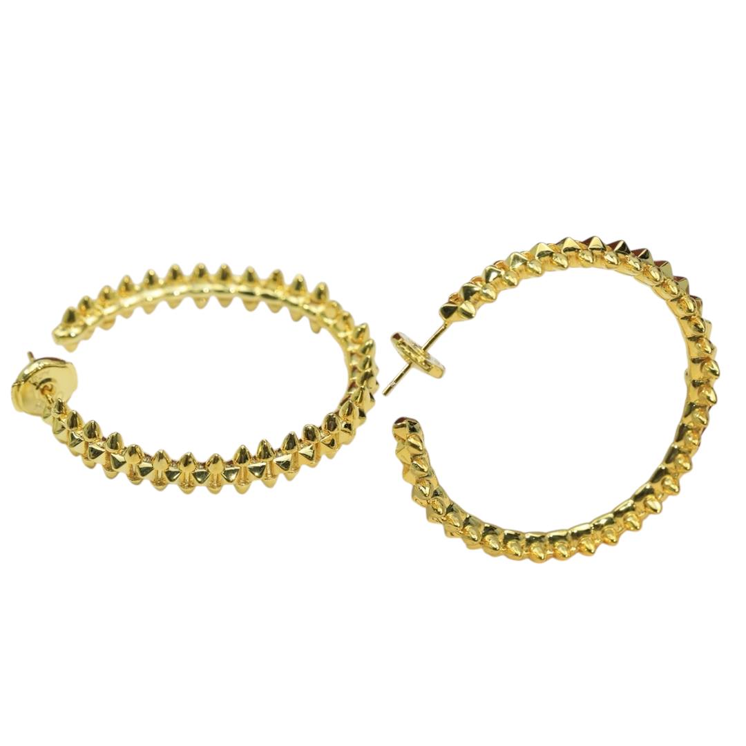 Rivet Large Hoop Earrings