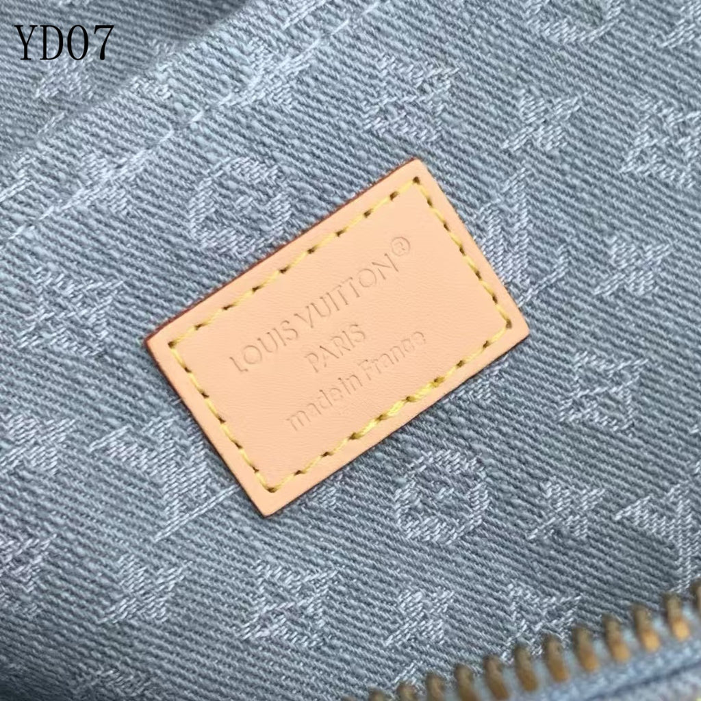 Monogram Denim Speedy Soft 30 Bag