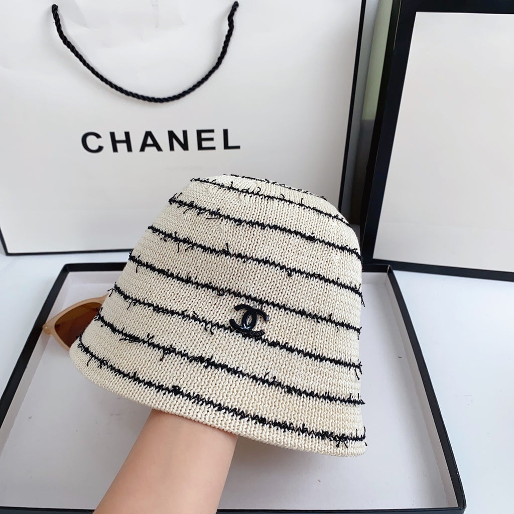 Striped Knit Bucket Hat