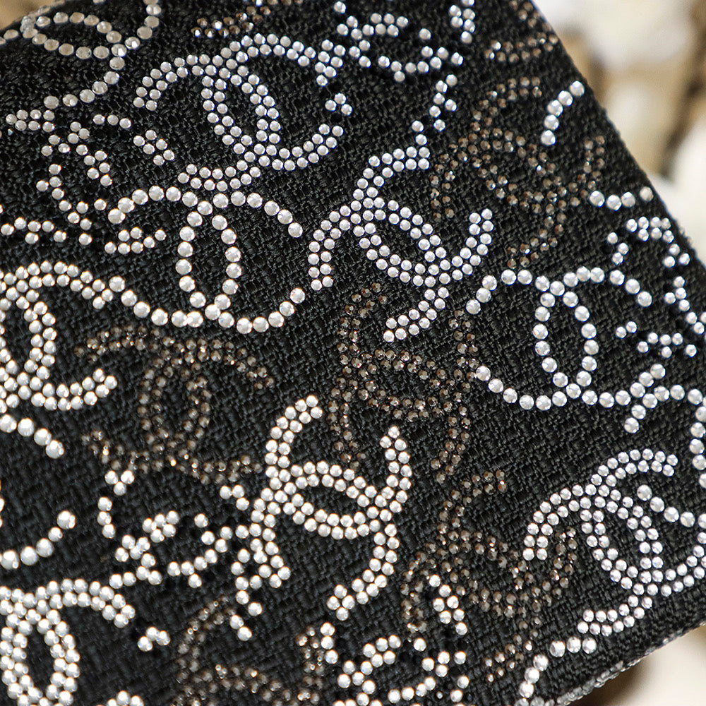 Crystal-Embellished Classic Flap Chain Shoulder Bag