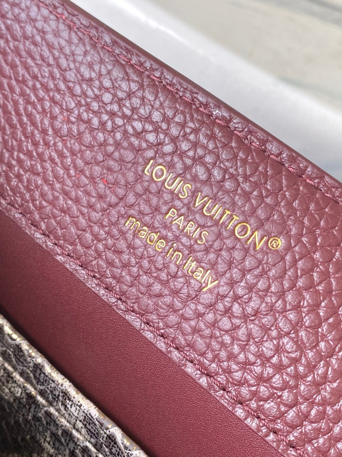 Capucines Mini Python Handle Bag