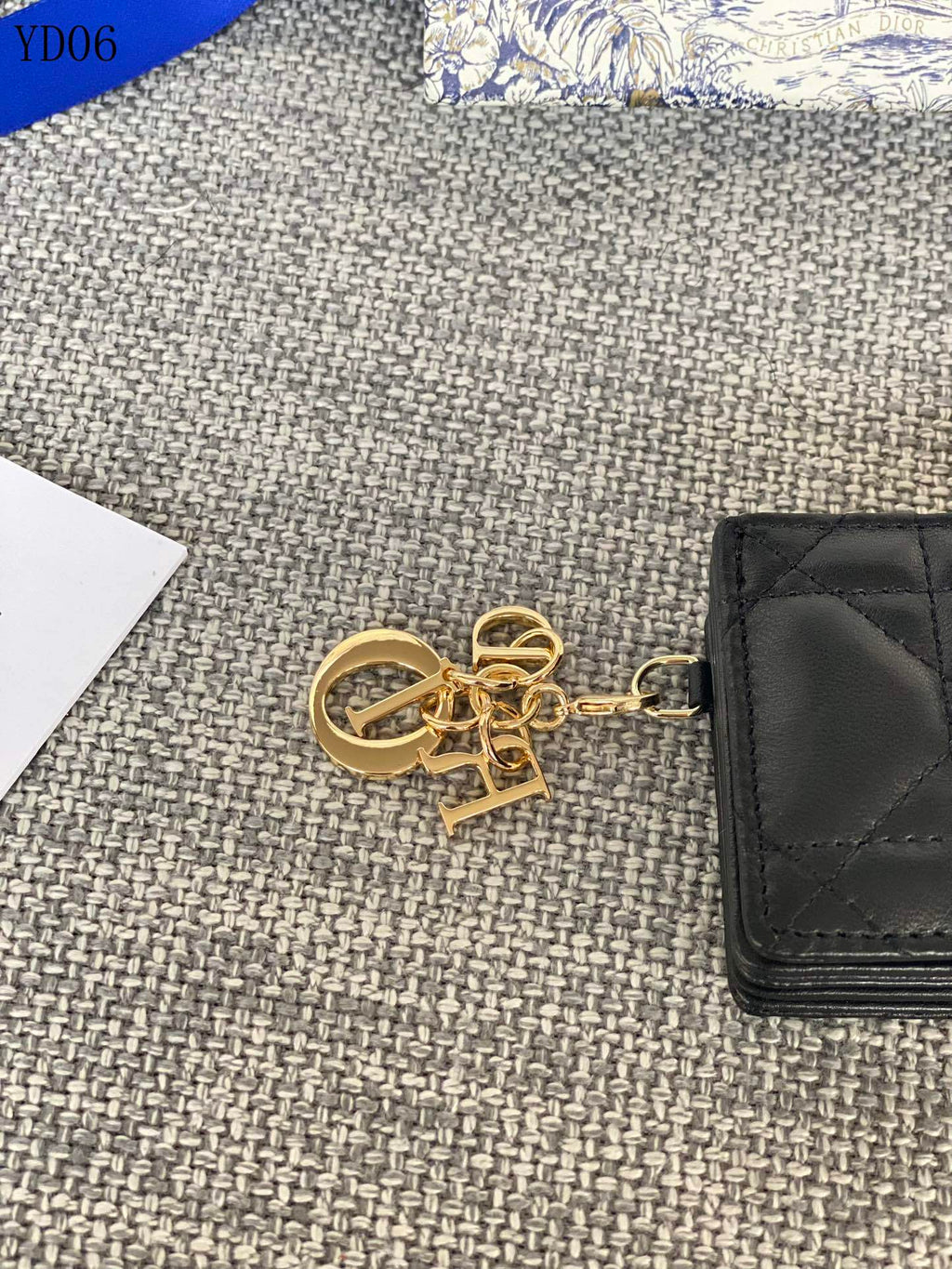 Quilted Leather Compact Wallet